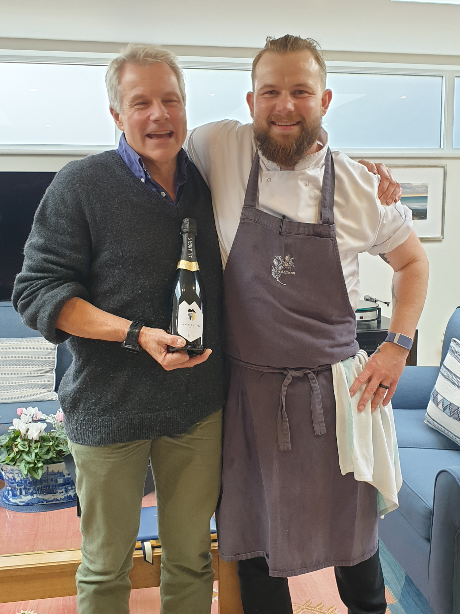 Mark Darley and Damson Restaurant's Head Chef, Henry Kremer-Ireson Damson Restaurant