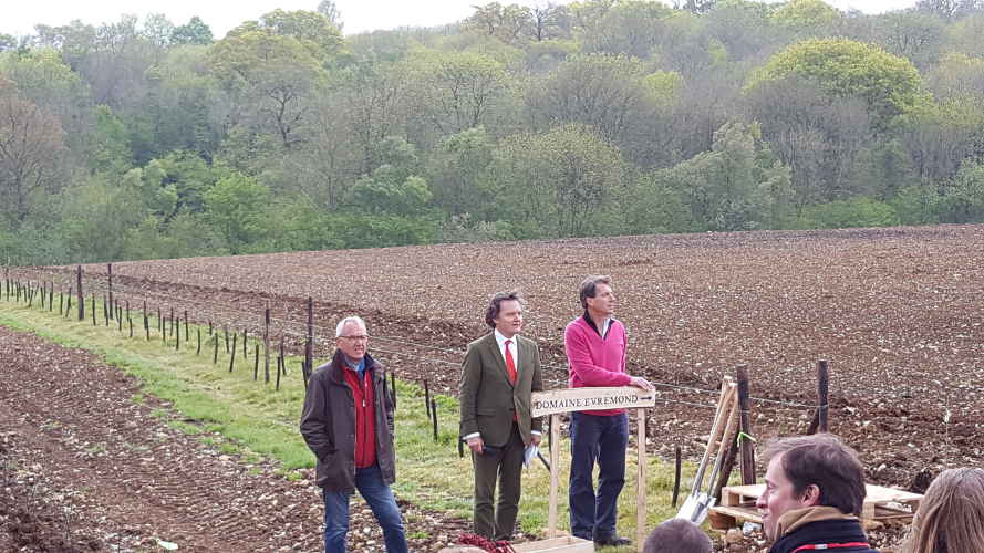Stephen Skelton MW, Pierre-Emmanuel Taittinger and Patrick McGrath MW Evremond