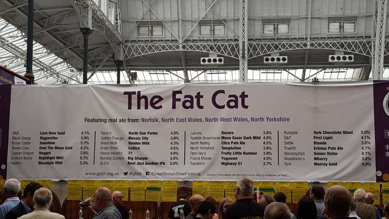 Bar at The Great British Beer Festival 2016 Beer