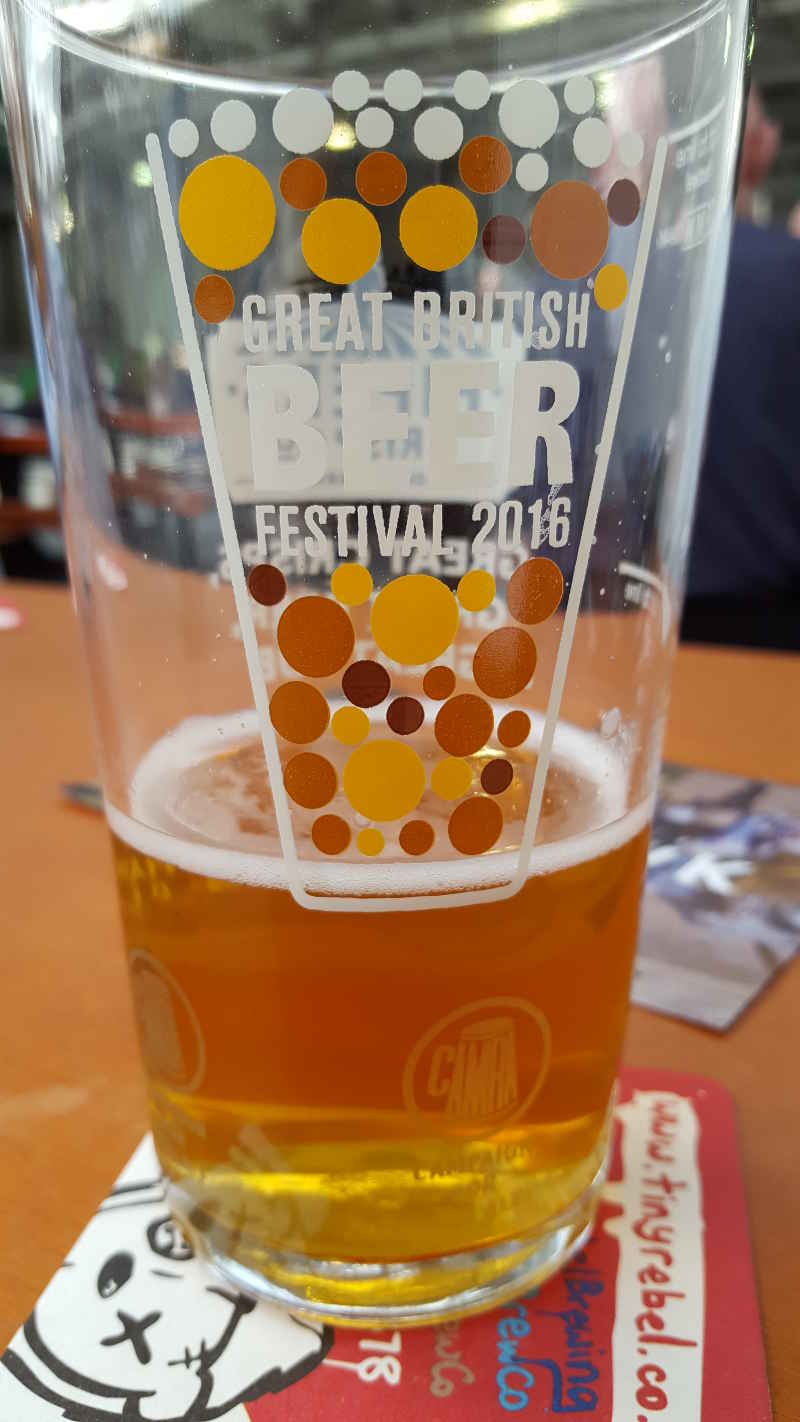 Pint Glass from The Great British Beer Festival 2016 Beer Glass