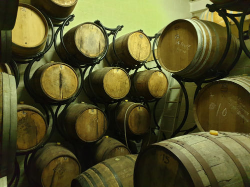 La Mare Wine Estate barrels