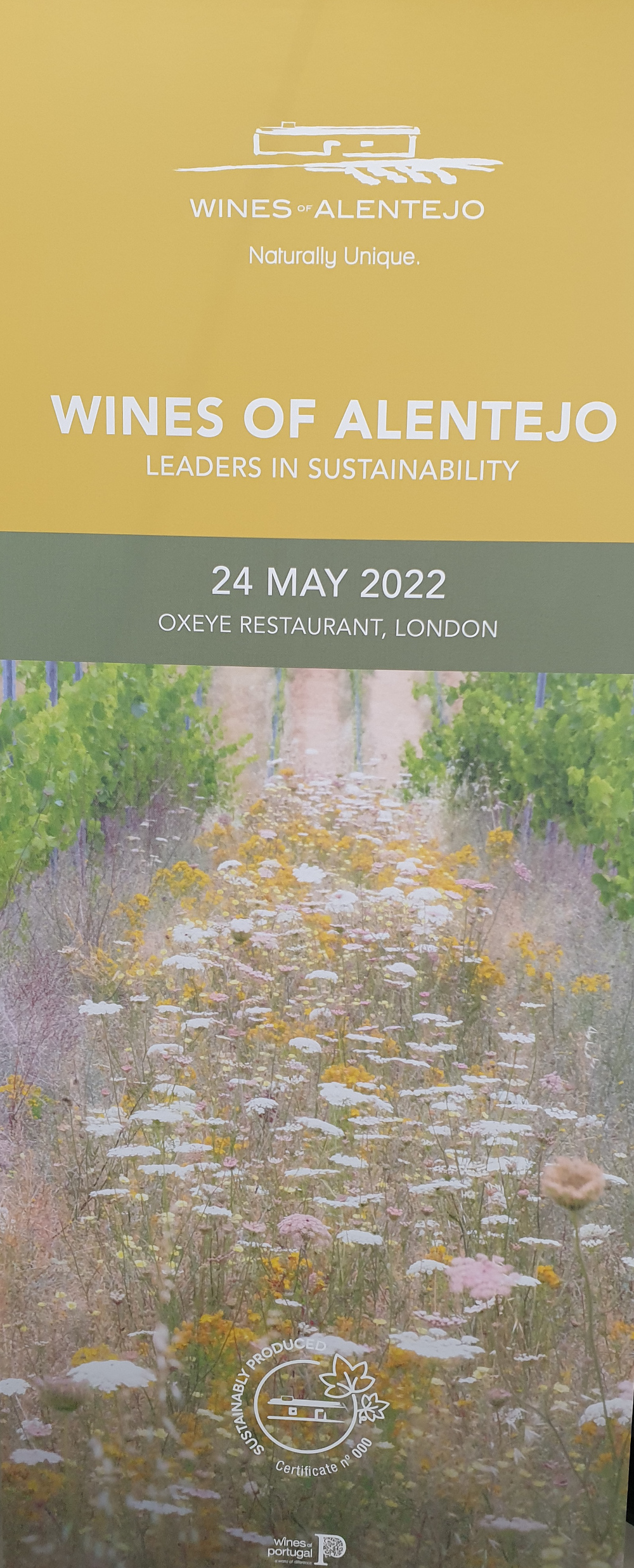 Wines of Alentejo Sustainability Programme International Launch