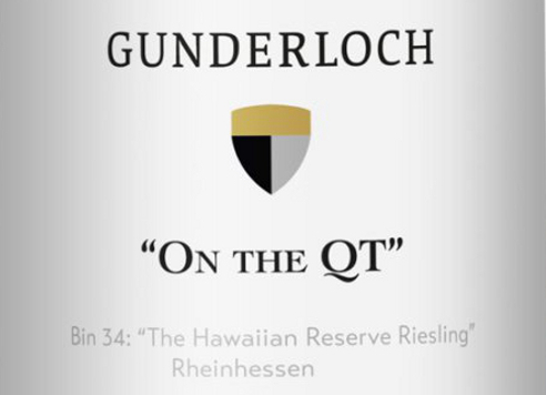Gunderloch On The QT Bin 34 Hawaiian Reserve Riesling